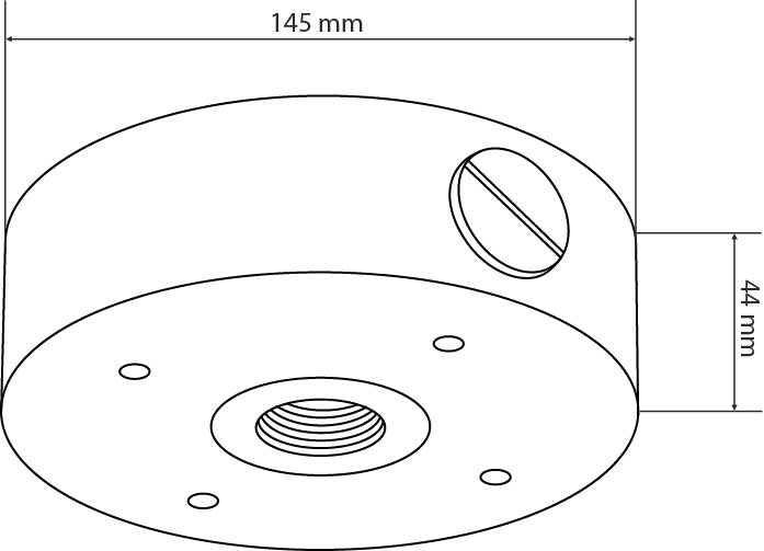 BALTER Junction Box für vandalensichere IP Dome-Kameras der Balter Small Business Serie – BAL-JBD1100W