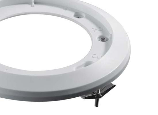 Deckeneinbaukit aus Aluminium für vandalensichere Dome-Kameras, weiß – CM-DOME-01