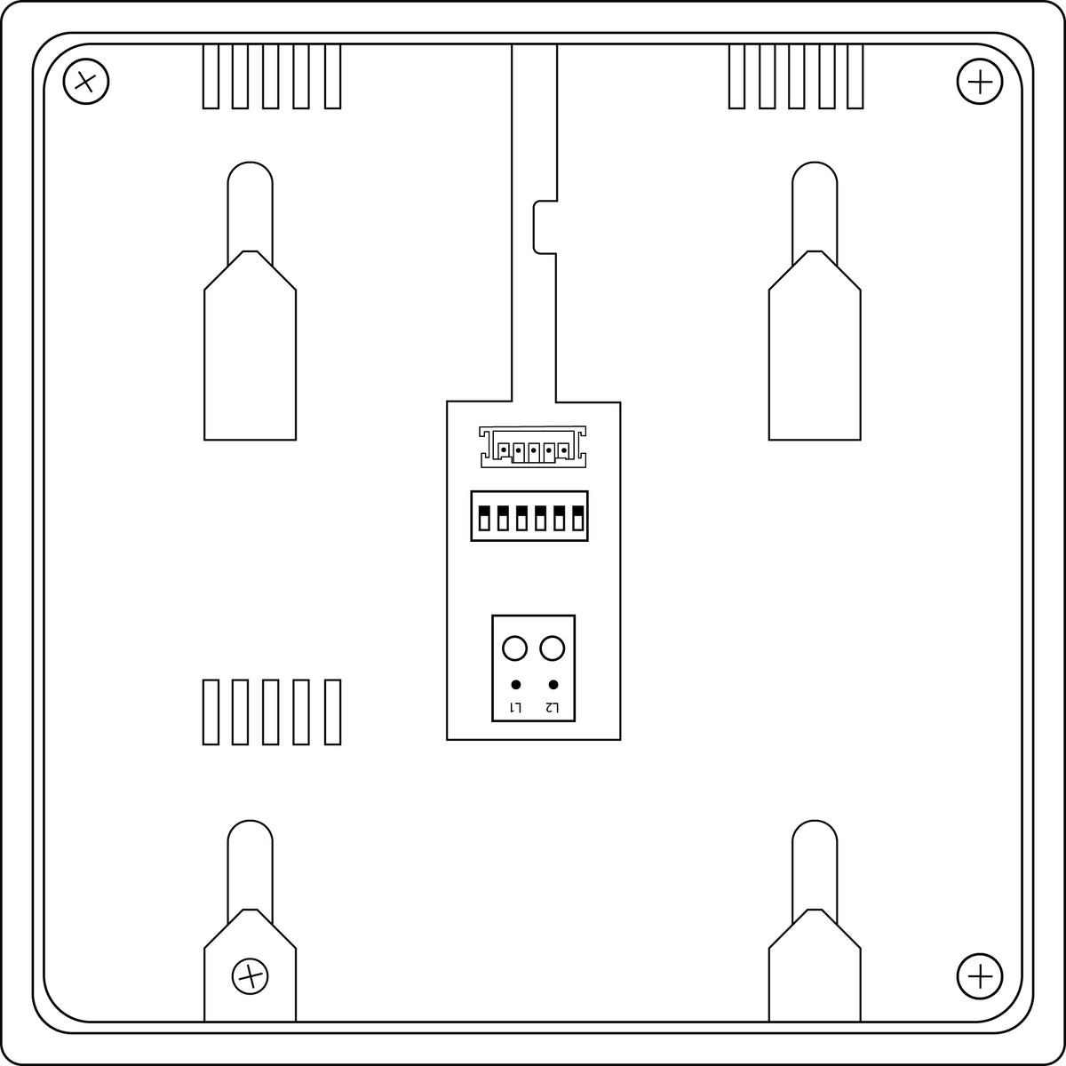 BALTER JUNO 4.3" Videostation, Touchscreen Bildschirm, 2-Draht BUS Technologie, Plexiglas, Interkom, microSD-Slot, Weiß – JUN