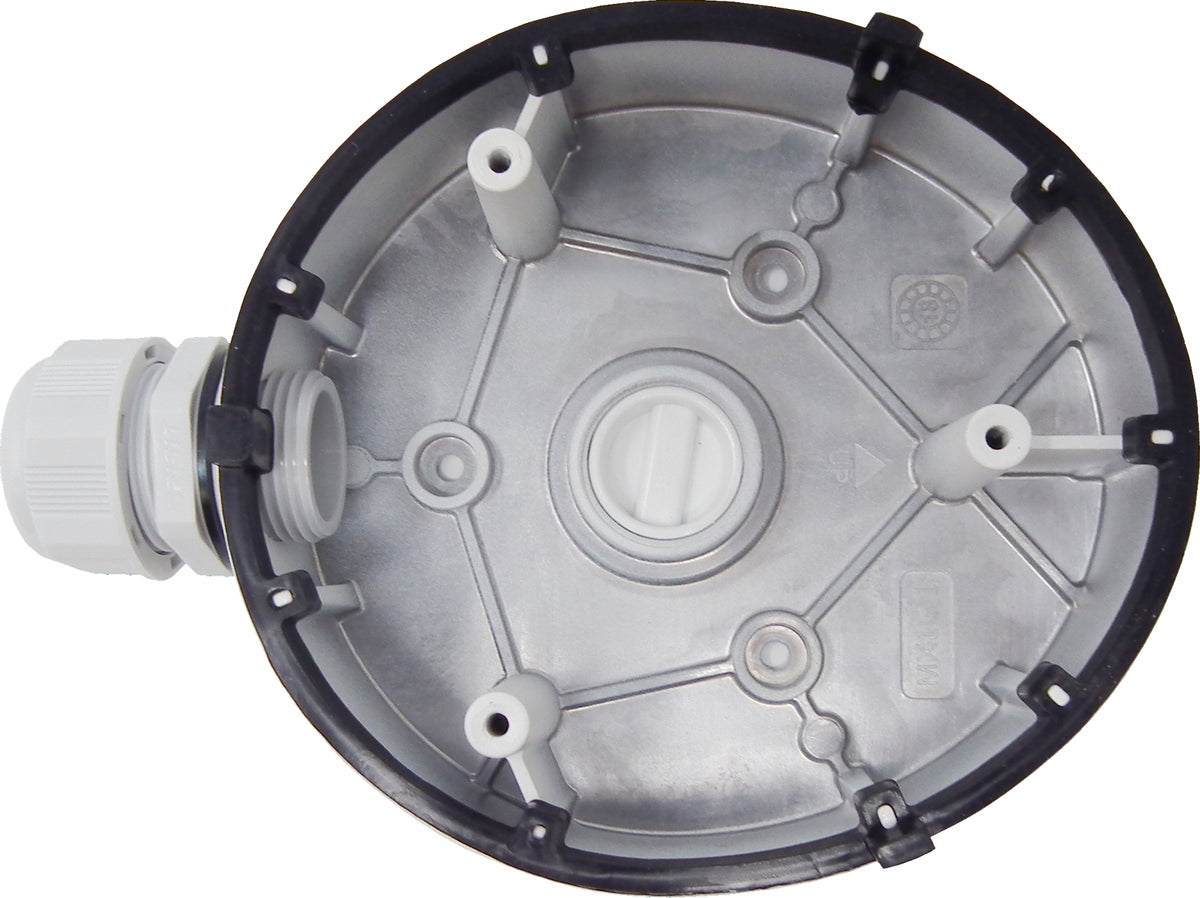 NEOSTAR Junction Box / Anschlussdose für mini Dome-Kameras wie z.B. NTI-D8007IR-PE, Aluminium – CM-JB-DOME-D46