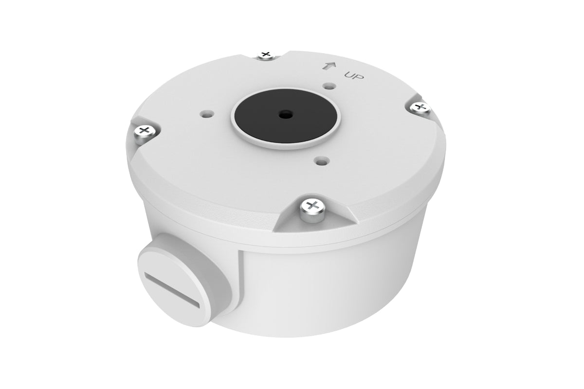 BALTER X Kleine Anschlussdose / Mini Junction Box für Außenkameras mit Fixbrennweite und runder Wandhalterung – BCC-A16JB