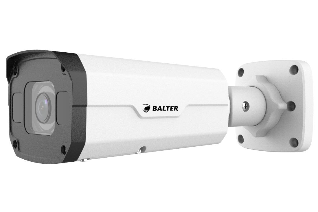 BALTER X PRO NightHawk IP Außenkamera mit 8.0MP, 2.8-12mm Motorzoom, AutoFocus, Nachtsicht 50m, Ultra Low Light, WDR 120dB, D