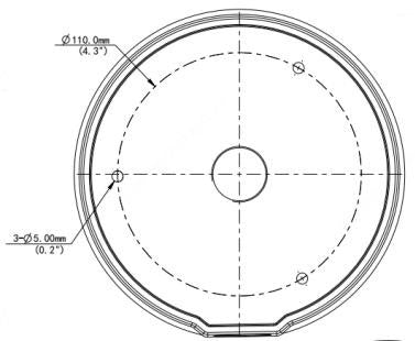 BALTER X Anschlussdose / Junction Box für Fisheye Kameras, D149.2 x 40 mm, Wand- und Deckenmontage, Aluminium, Weiß – BCC-A19