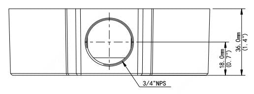BALTER X Anschlussdose / Junction Box für mini Dome-Kameras mit Fixbrennweite, D106.6 x 36 mm, Aluminium, Weiß – BCC-A01JB
