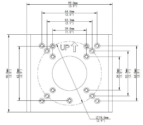 BALTER X Masthalterung für Wandmontagehalterungen, 120 x 120 x 53.4 mm, Verzinktes Blech, Weiß – BCC-A04PM