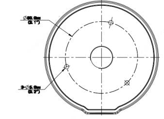 BALTER X Anschlussdose / Junction Box für Eyeball- Mini-PTZ- und Dome-Kameras mit VF-/Motorzoom-Objektiven, D126 x 36 mm, Alu