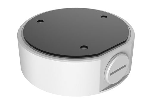 BALTER X Anschlussdose / Junction Box für ECO mini Eyeball Kameras mit Fixbrennweite, D117 x 36 mm, Aluminium, Weiß – BCC-A2