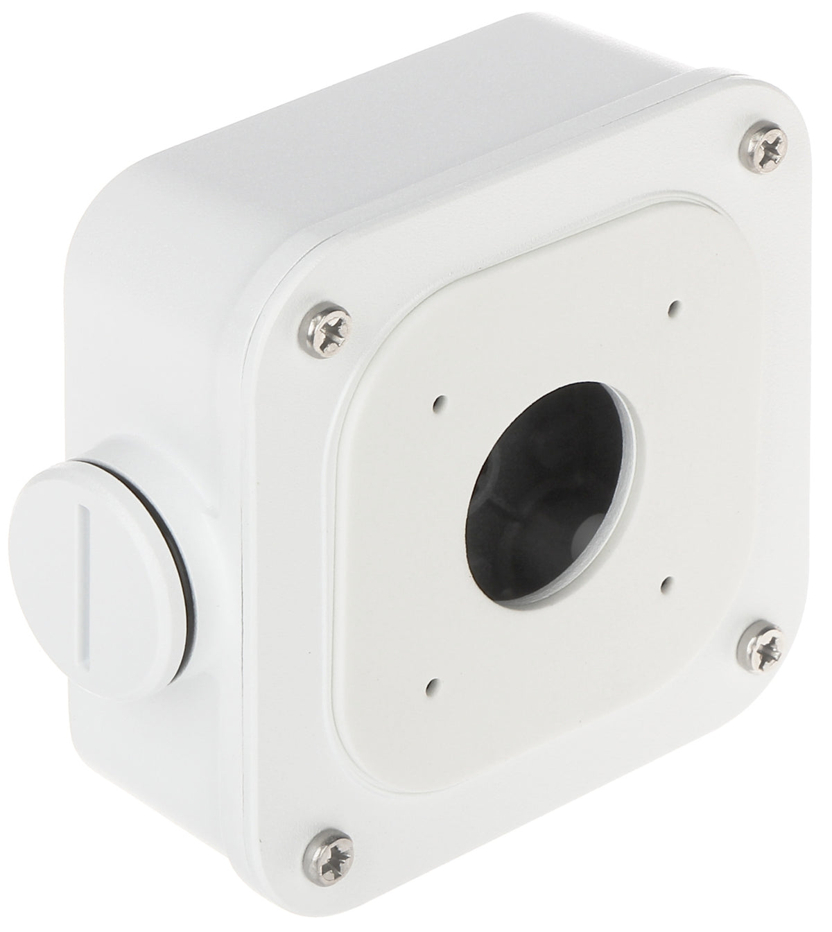 BALTER X Kleine Anschlussdose / Mini Junction Box für Außenkameras mit Fixbrennweite und rechteckiger Wandhalterung, 93 x 93