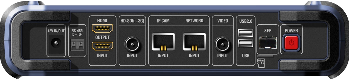 SeeEyes 7" Touchscreen-Testmonitor, 4K UHD, IP H.265 / H.264 + HD-SDI, EX-SDI, Analog HD, CVI, TVI, Analog, RS-485, Audio, HD