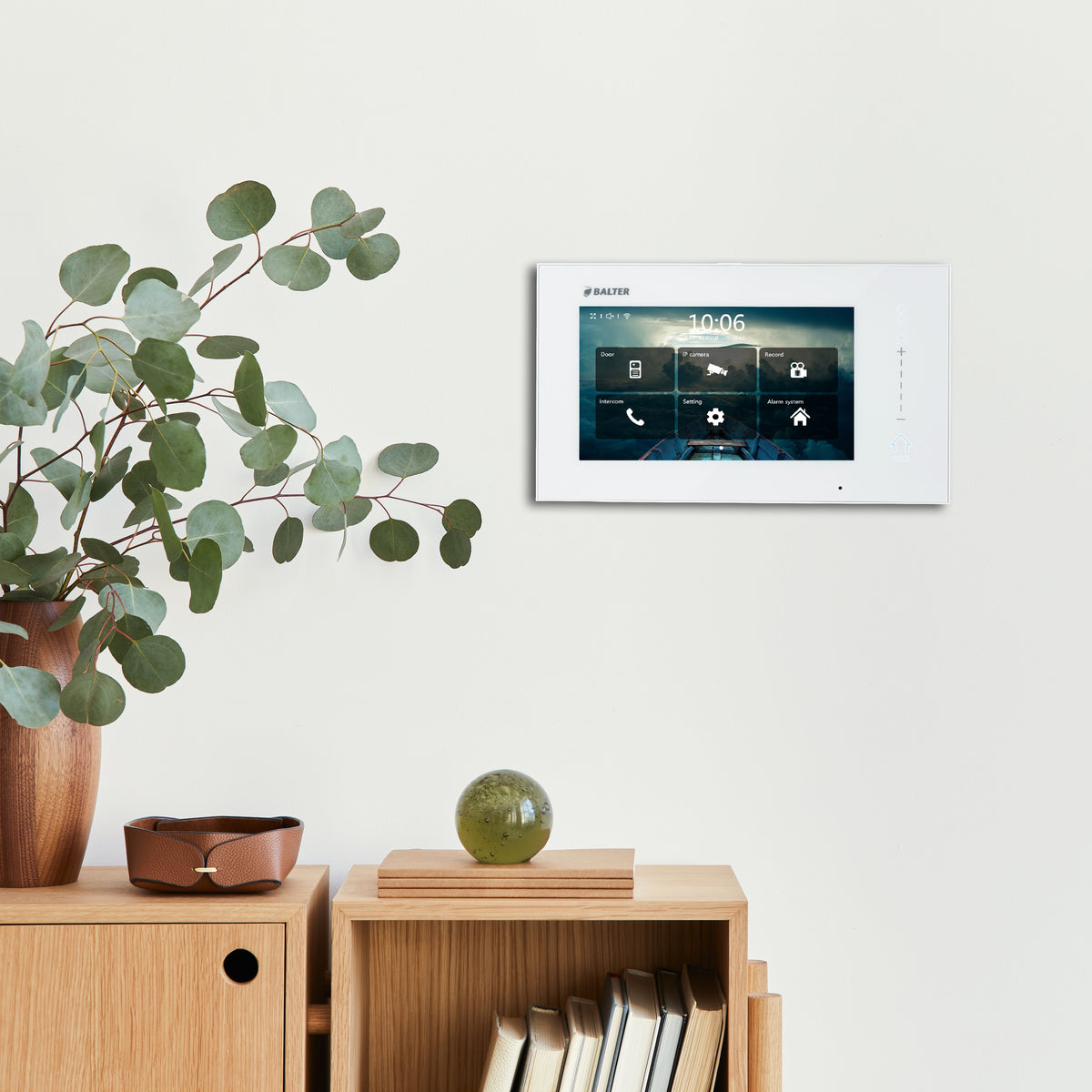 BALTER ERA HD-Monitor mit 7 Zoll IP Touchscreen-Bildschirm, IP über 2-Draht BUS, WiFi + Cloud Anbindung, HD-Bildschirm, Kapaz