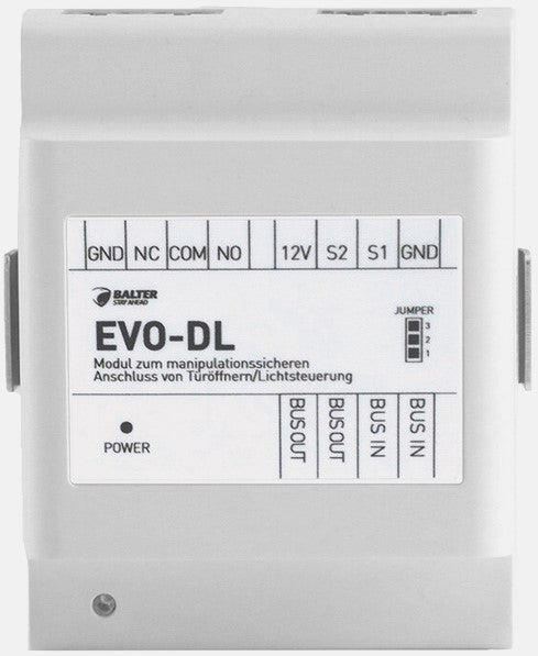BALTER EVO Türöffner Modul, 2-Draht BUS Technologie, Türöffner Steuereinheit für extra Sicherheit, Manipulationssicher, EVO-D