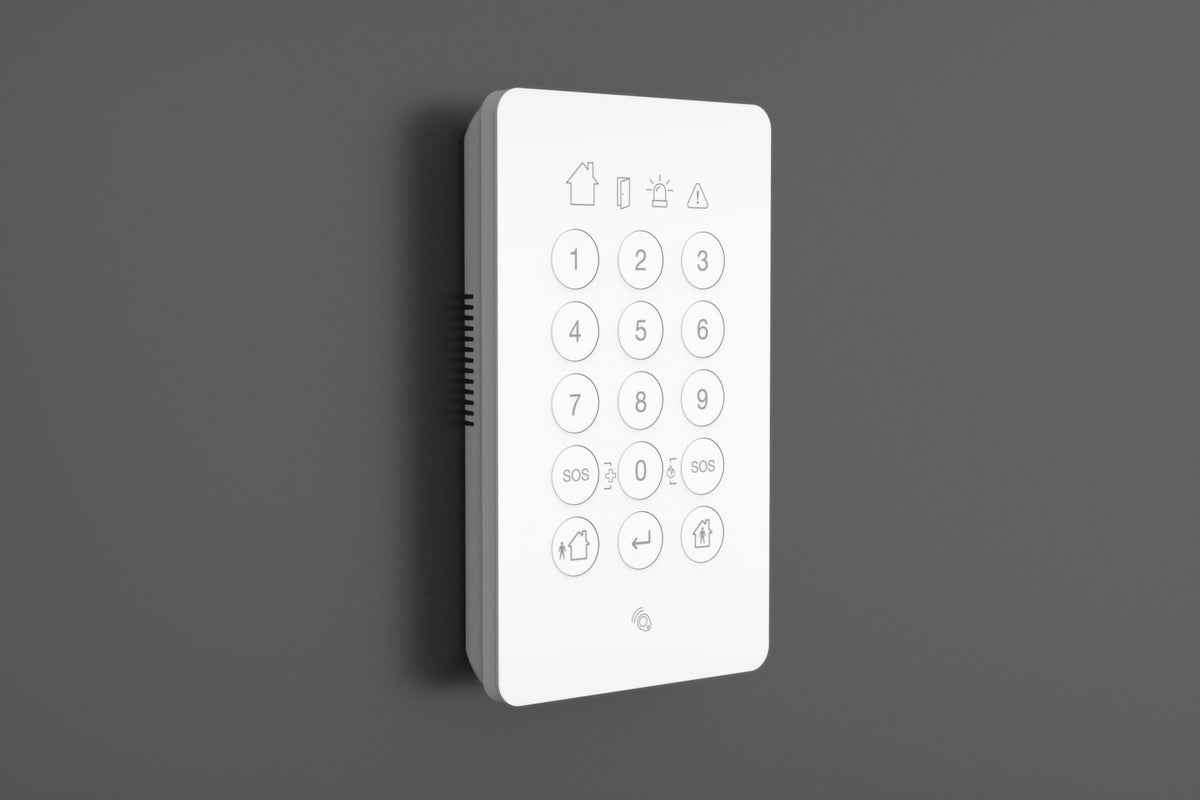 Shepherd Alarm System - 2-Way Wireless Advanced Icon Keypad with RFID Reader for Shepherd Control Panels, Easy and user-frien