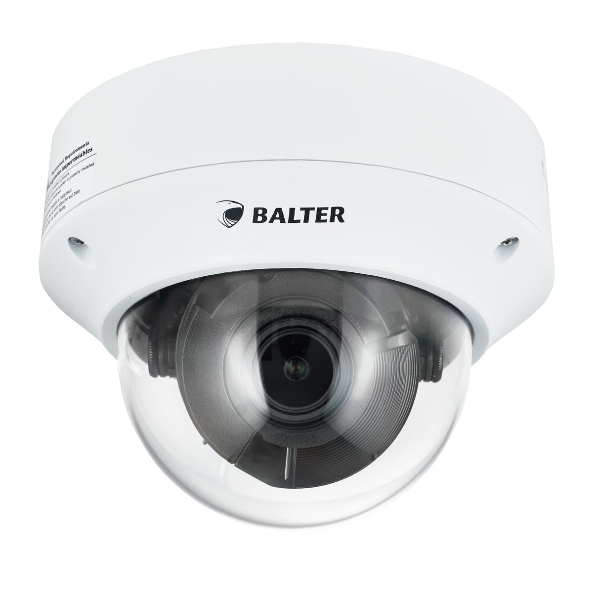 BALTER X PRO NightHawk Vandalensichere IP Dome-Kamera mit 5.0MP Auflösung, 2.7-13.5mm AF Motorzoom, Nachtsicht 40m, WDR 120dB