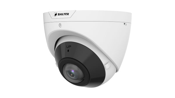BALTER X PRO IP Fisheye Eyeball-Kamera mit 8MP, 180° Weitwinkel, 3840x2160, Nachtsicht 20m, WDR 120dB, Ultra 265, Mikrofon, I