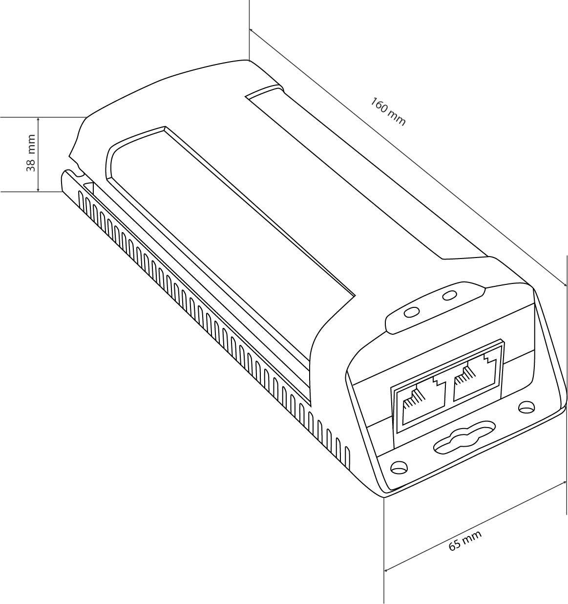 Gigabit PoE Plus Injector, 30 Watt Leistung, 10/100/1000Mbps – POE-106G