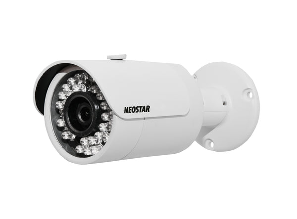 NEOSTAR PRO 1.3MP IP Kamera 720p für AZpro Alarmzentrale, 4mm, Nachtsicht 30m, PoE/12V DC, IP66 – IR-CAMpro