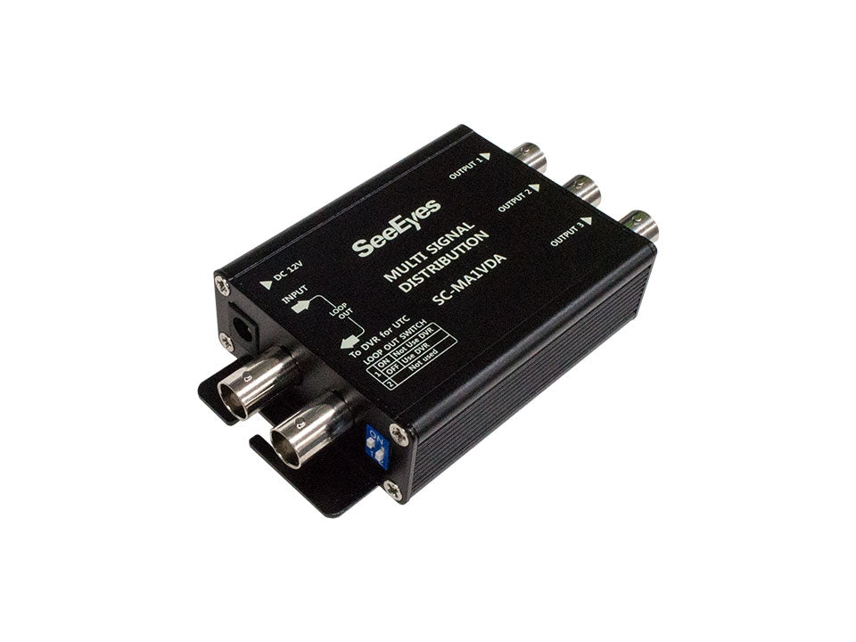 4-fach Signalverteiler, HD-TVI, AHD, HD-CVI und analoge Signalübertragung, Signalverstärkung – SC-MA1VDA