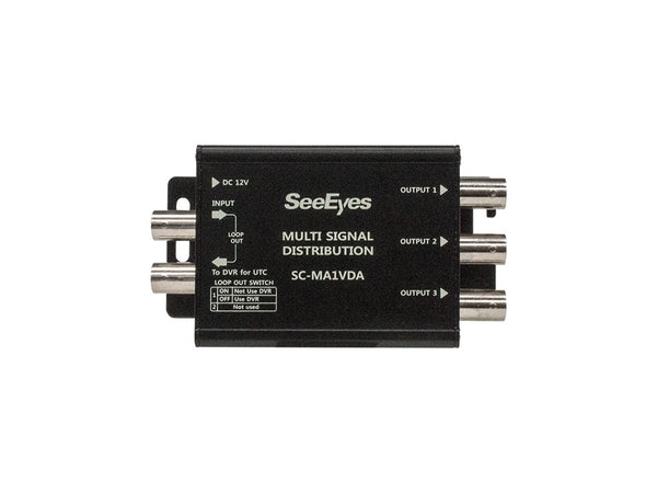 4-fach Signalverteiler, HD-TVI, AHD, HD-CVI und analoge Signalübertragung, Signalverstärkung – SC-MA1VDA