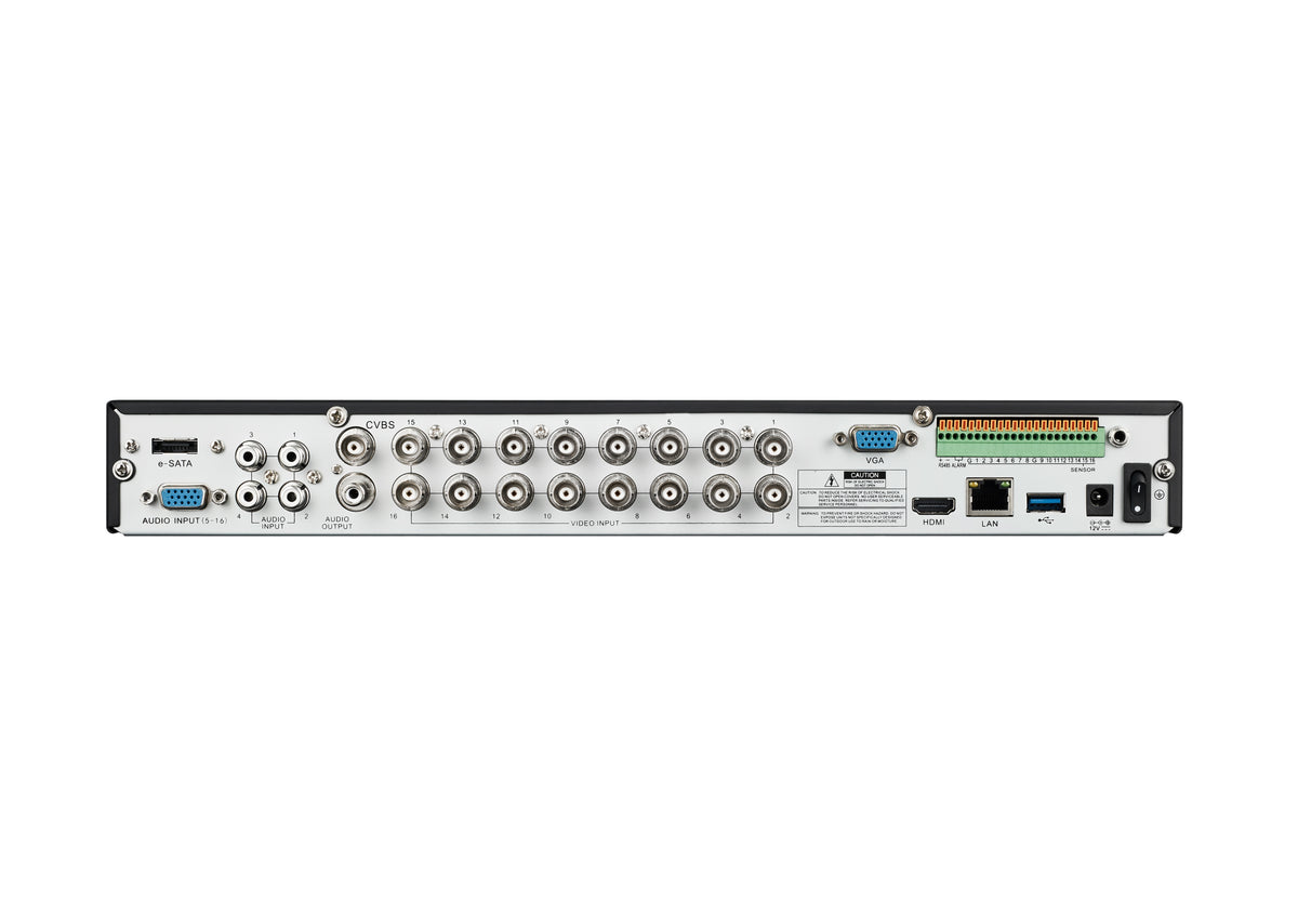 BALTER 16+8-Kanal Hybrid HD-TVI/AHD/CVI + IP Videorekorder, H.264, 5MP / 4MP, Audio, P2P, Balter CMS, HDMI 4K, 12V DC – BHR-4