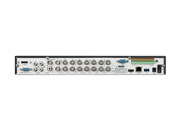 BALTER 16+8-Kanal Hybrid HD-TVI/AHD/CVI + IP Videorekorder, H.264, 5MP / 4MP, Audio, P2P, Balter CMS, HDMI 4K, 12V DC – BHR-4