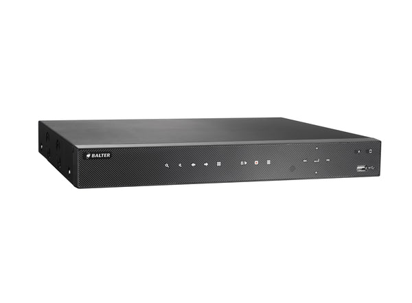 BALTER 16+8-Kanal Hybrid HD-TVI/AHD/CVI + IP Videorekorder, H.264, 5MP / 4MP, Audio, P2P, Balter CMS, HDMI 4K, 12V DC – BHR-4