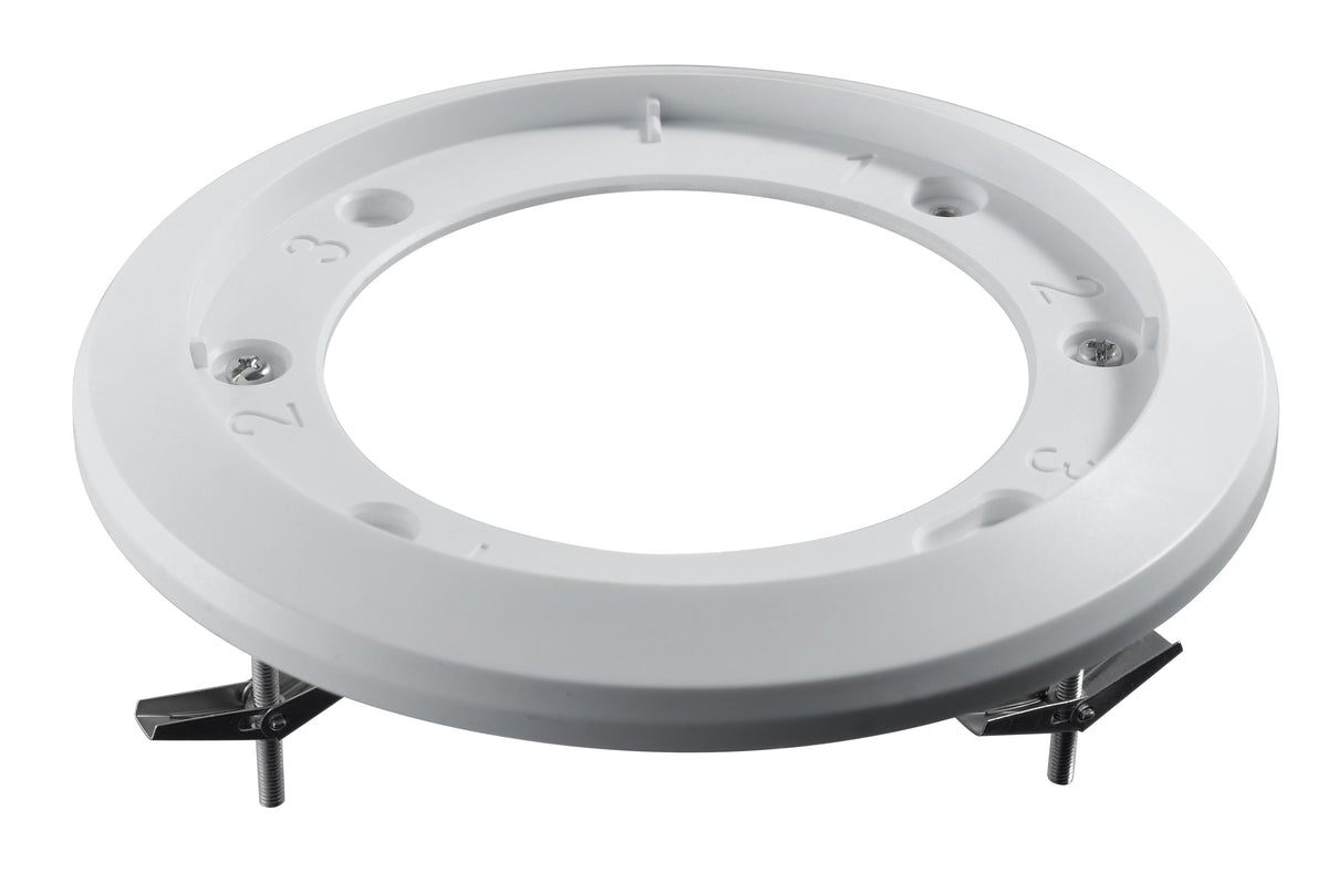 Deckeneinbaukit aus Aluminium für vandalensichere Dome-Kameras, weiß – CM-DOME-01