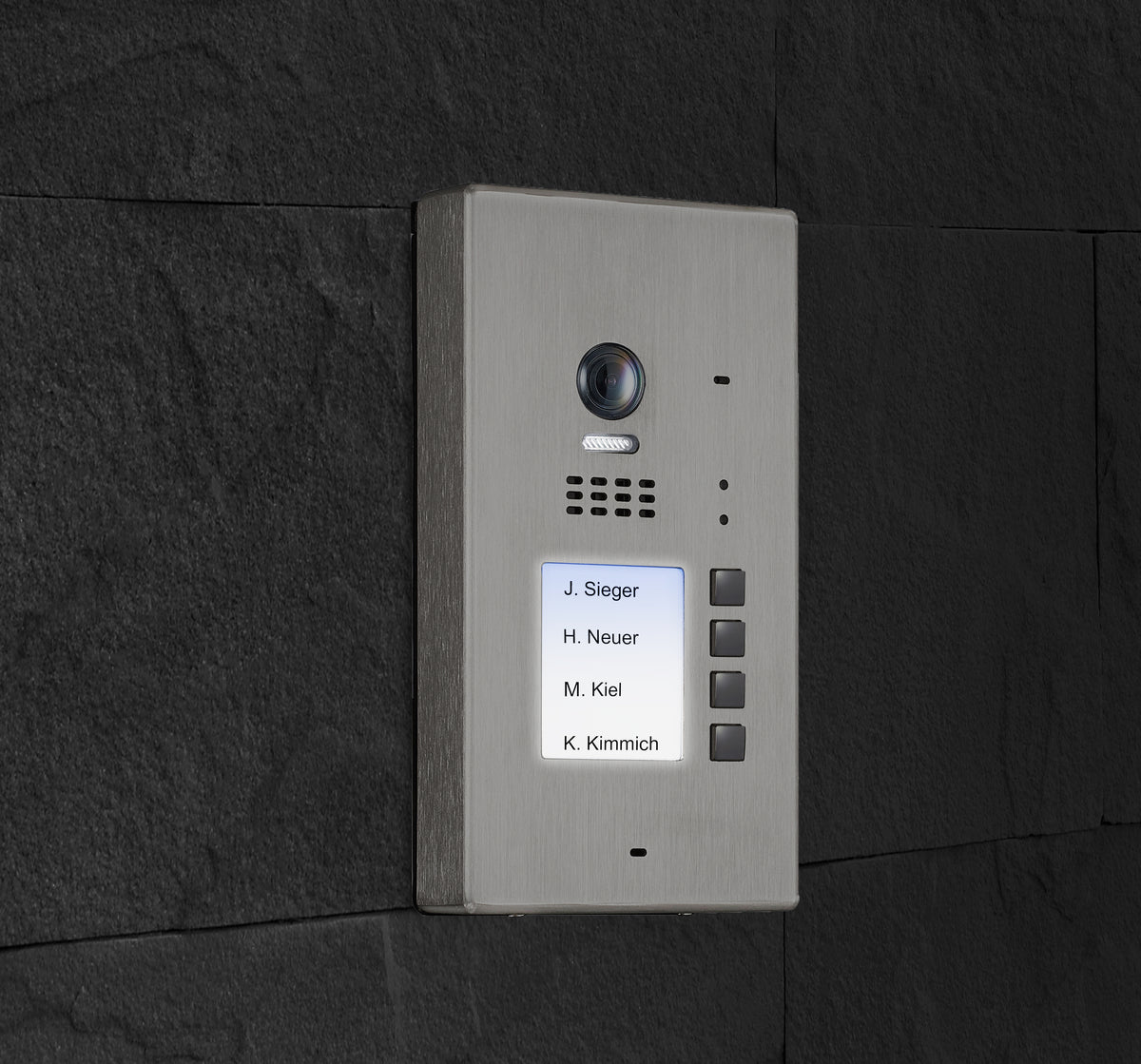BALTER EVIDA RFID Edelstahl-Türstation – SILVER-4B-AP BUS
