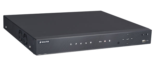 BALTER 16-Kanal PoE 4K Netzwerk Videorekorder, 3840×2160p, H.265, P2P, Videoanalyse, Tripple-Stream, Balter CMS, HDMI 4K, 48V