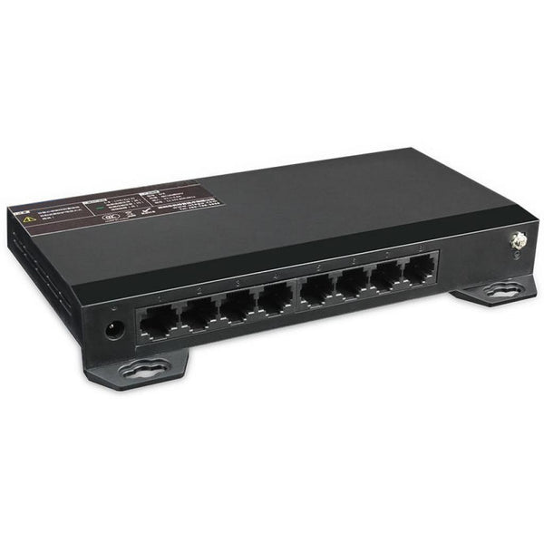 SW-8A-S2 – 8x Port Netzwerk Gigabit Switch, 16Gbps Kapazität, Unmanaged, CCTV-Modus, geschirmte RJ-45 Ports, Lüfterloses Meta