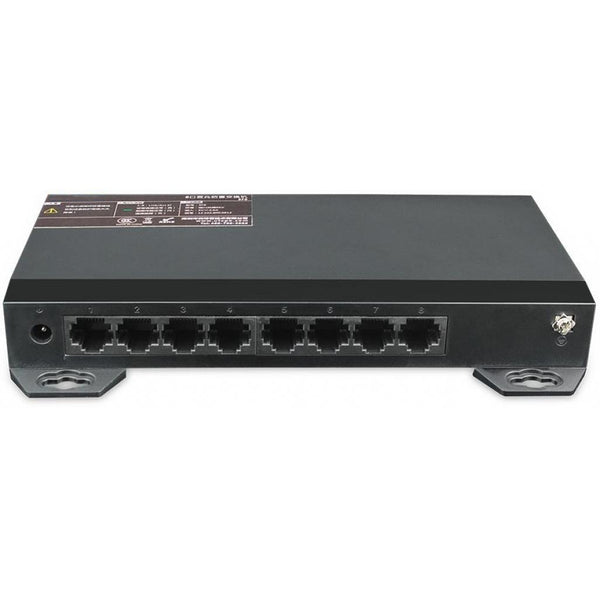 SW-8A-S2 – 8x Port Netzwerk Gigabit Switch, 16Gbps Kapazität, Unmanaged, CCTV-Modus, geschirmte RJ-45 Ports, Lüfterloses Metallgehäuse