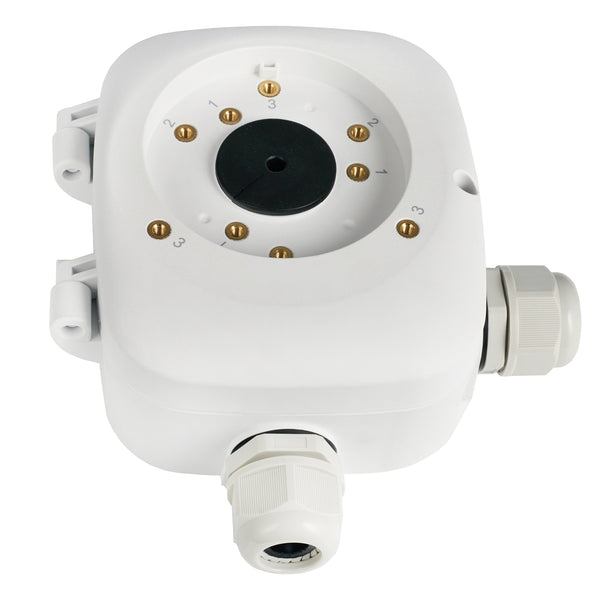 BALTER Professionelle Junction Box für Außenkameras der Balter Small Business Serie, Wandmontage geeignet, Weiß – BAL-JB1050W