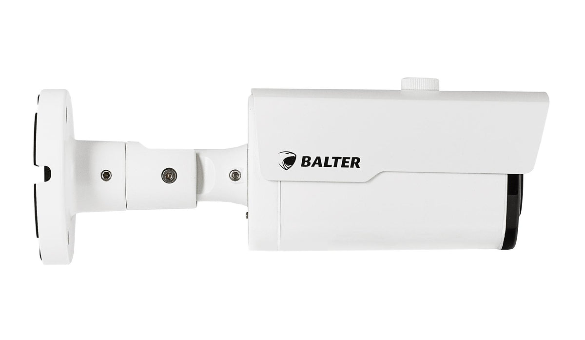 HD-T5141R – BALTER 5.0MP EXIR TVI / CVI / AHD / CVBS Außenkamera, 2.8-12mm Motorzoom, Autofokus, Nachtsicht 40m, 2560x1944p, Smart-IR, 12V DC, IK10, IP67