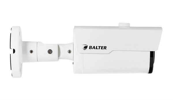BALTER 5.0MP EXIR TVI / CVI / AHD / CVBS Außenkamera, 2.8-12mm Motorzoom, Autofokus, Nachtsicht 40m, 2560x1944p, Smart-IR, 12