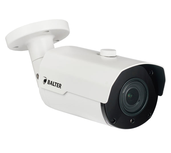 BALTER 5.0MP EXIR TVI / CVI / AHD / CVBS Außenkamera, 2.8-12mm Motorzoom, Autofokus, Nachtsicht 40m, 2560x1944p, Smart-IR, 12