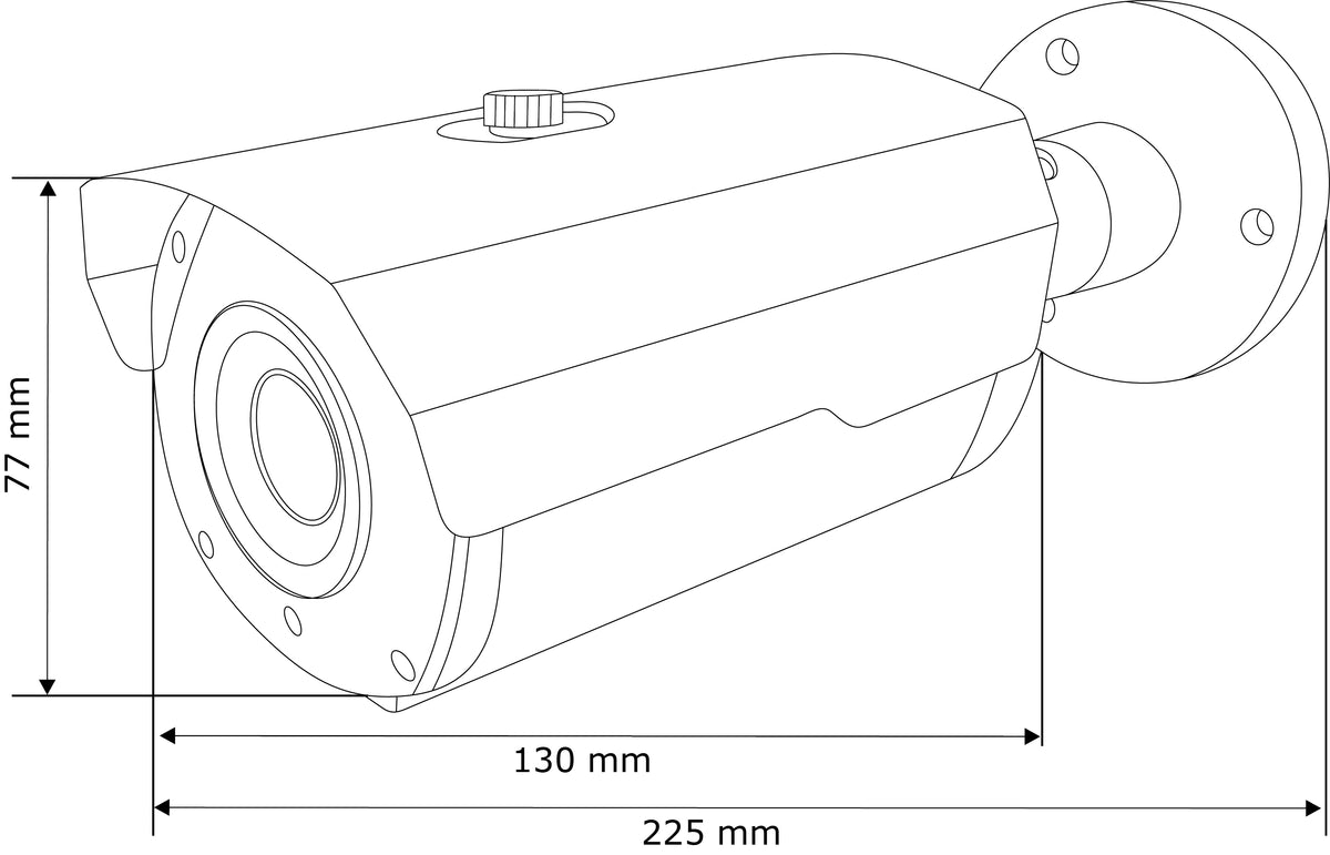 HD-T5141R – BALTER 5.0MP EXIR TVI / CVI / AHD / CVBS Außenkamera, 2.8-12mm Motorzoom, Autofokus, Nachtsicht 40m, 2560x1944p, 