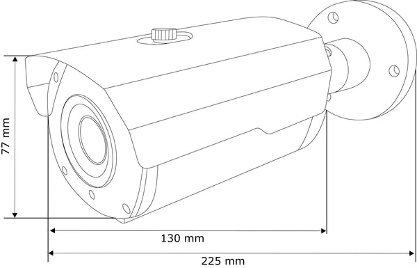 HD-T5141R – BALTER 5.0MP EXIR TVI / CVI / AHD / CVBS Außenkamera, 2.8-12mm Motorzoom, Autofokus, Nachtsicht 40m, 2560x1944p, 