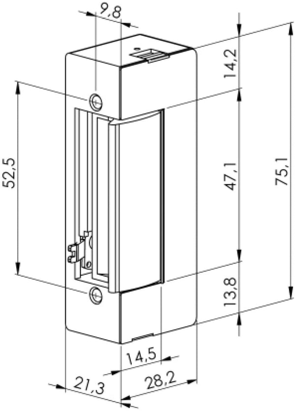 Elektrischer Türöffner - D-45.ND Tagesentriegelung E-Öffner Summer 8V - 12V – EVO-D-45ND