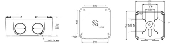 BALTER X Anschlussdose / Junction Box für Außenkameras mit Motorzoom-Vario-Objektiv – BCC-A15JB