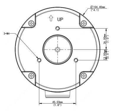 BALTER X Kleine Anschlussdose / Mini Junction Box für Außenkameras mit Fixbrennweite und runder Wandhalterung – BCC-A16JB