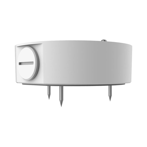 BALTER X  Anschlussdose / Junction Box für ECO mini Eyeball Kameras mit Fixbrennweite, D117 x 36 mm, Aluminium, Weiß – BCC-A2