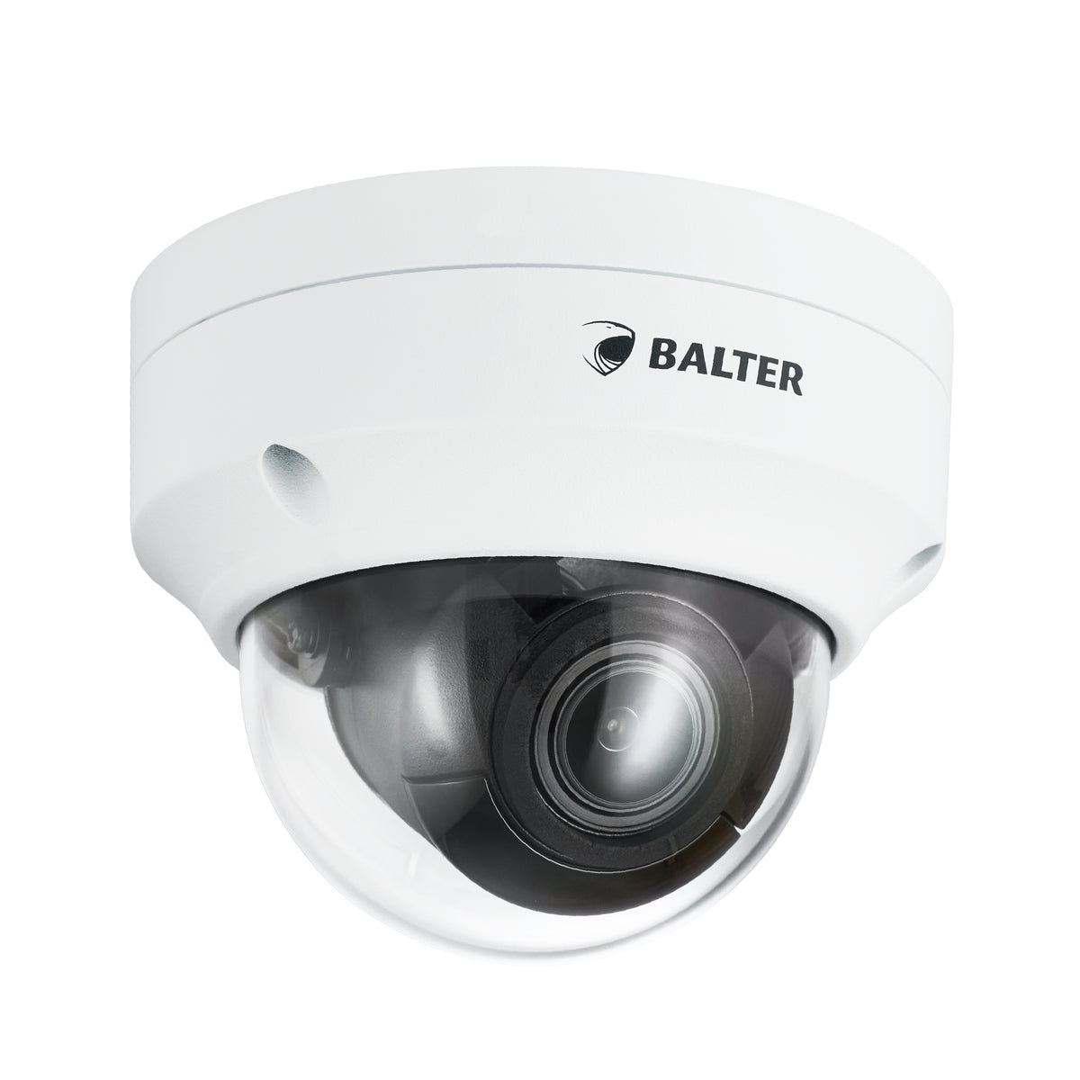 BALTER X ECO Vandalensichere IP Dome-Kamera mit 5.0MP, 2.8-12mm Motorzoom, AutoFocus, Nachtsicht 40m, WDR 120dB, VCA, Privatz