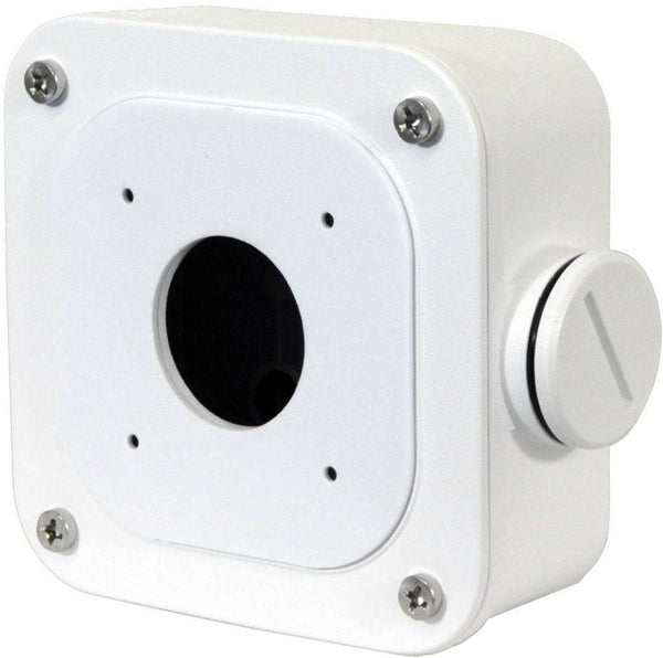 BALTER X Kleine Anschlussdose / Mini Junction Box für Außenkameras mit Fixbrennweite und rechteckiger Wandhalterung, 93 x 93 