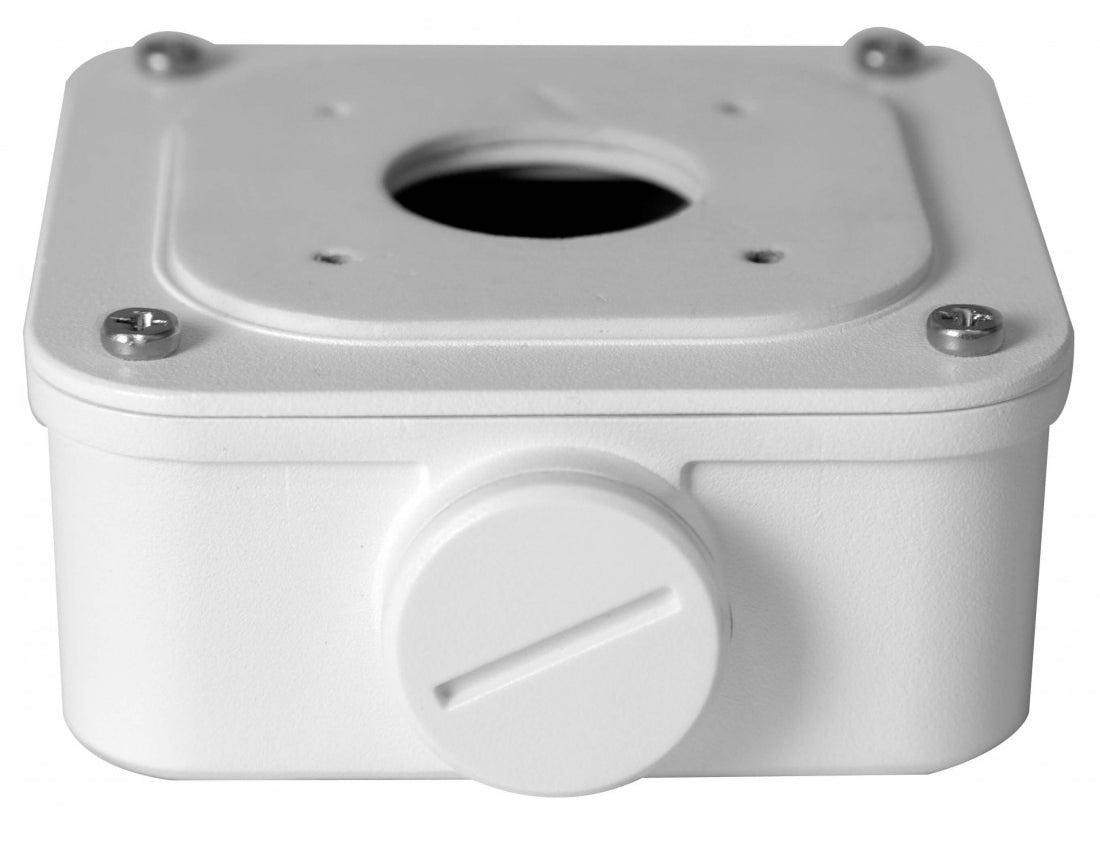 BALTER X Kleine Anschlussdose / Mini Junction Box für Außenkameras mit Fixbrennweite und rechteckiger Wandhalterung, 93 x 93 