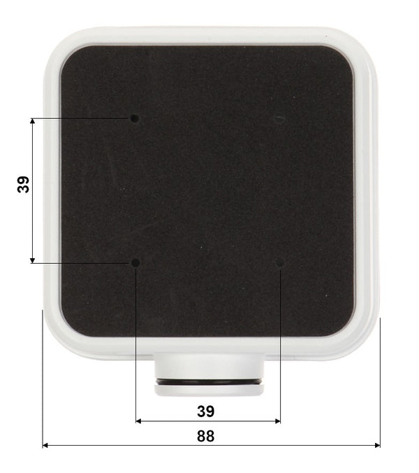 BALTER X Kleine Anschlussdose / Mini Junction Box für Außenkameras mit Fixbrennweite und rechteckiger Wandhalterung, 93 x 93 