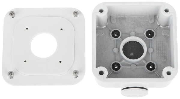 BALTER X Kleine Anschlussdose / Mini Junction Box für Außenkameras mit Fixbrennweite und rechteckiger Wandhalterung, 93 x 93 