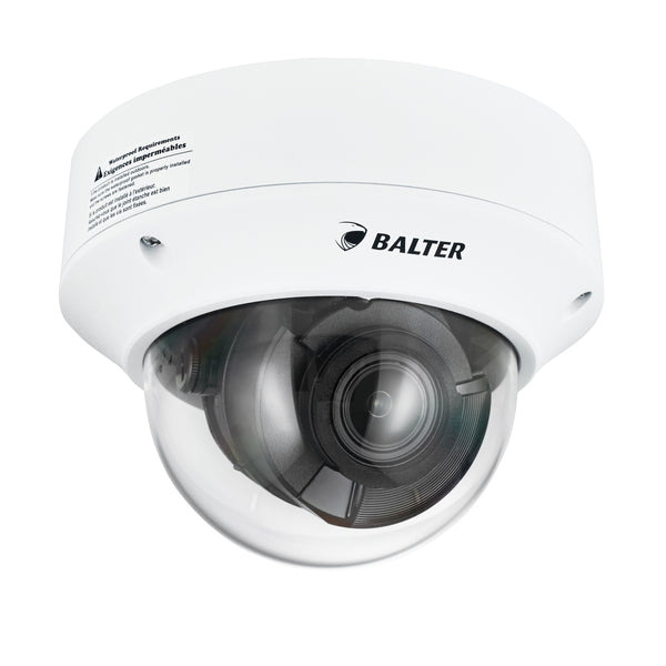 BALTER X PRO NightHawk Vandalensichere IP Dome-Kamera mit 4.0MP, 2.7-13.5mm Motorzoom, AutoFocus, Nachtsicht 40m, Ultra Low L