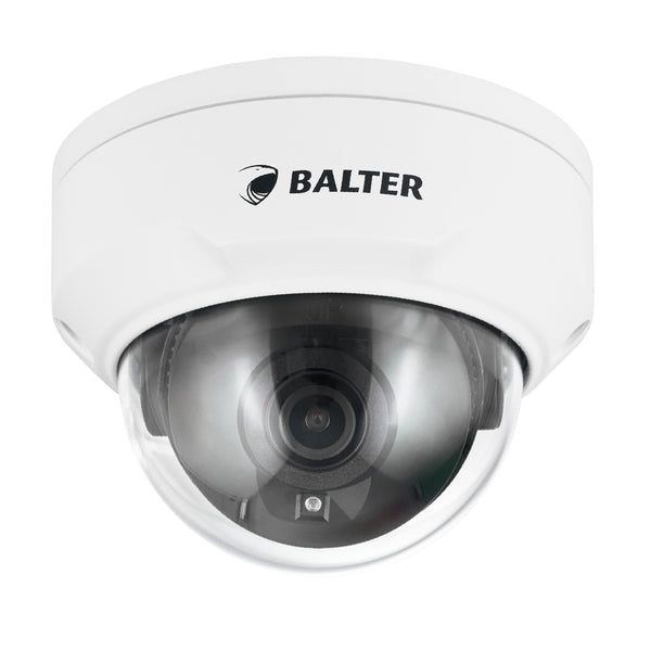 BALTER X PRO NightHawk Vandalensichere IP Dome-Kamera mit 8.0MP, 2.8mm, Nachtsicht 50m, Ultra Low Light, WDR 120dB, Deep Lear