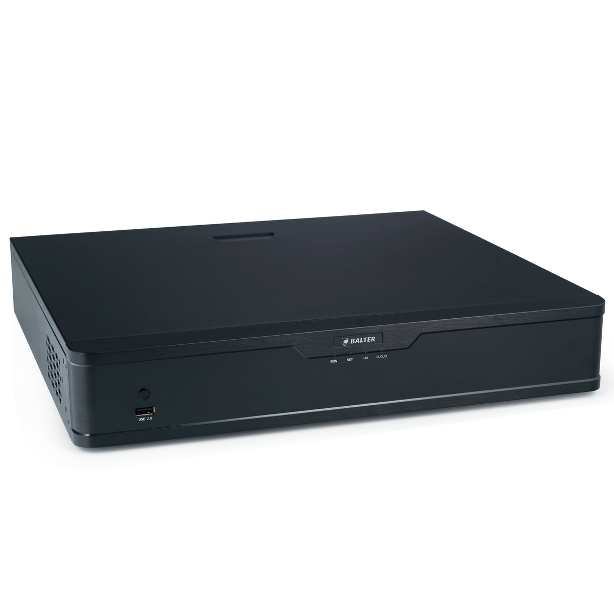 BALTER X ECO 32-Kanal Netzwerk Rekorder mit 16 PoE-Ports, 4K UHD, H.265, 160Mbit, Videoanalyse, HDMI 4K, Cloud P2P, PTZ, Audi