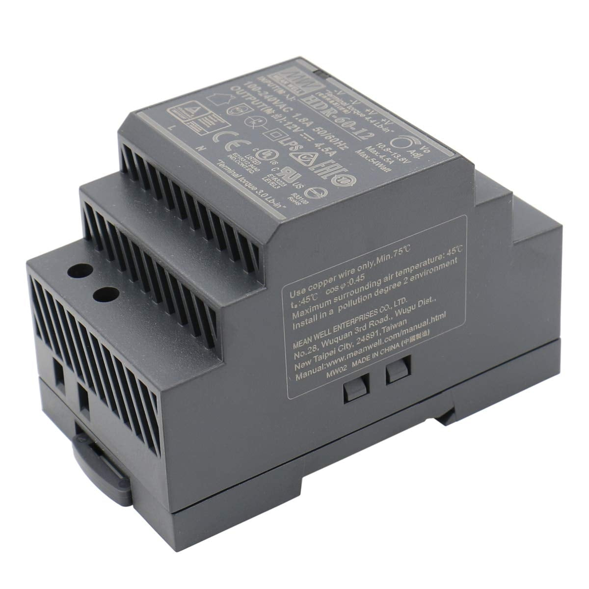 Hutschienen-Netzteil HDR 24V DC, 60 Watt, 2.5A Netzteil auf die DIN-Schiene – HDR-60-24