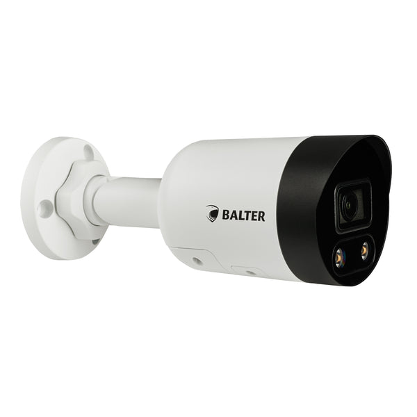 BALTER X PRO NightHawk IP Außenkamera mit 8.0MP 4K UHD, 2.8mm, Nachtsicht 50m, Ultra Low Light, WDR 120dB, Deep Learning AI, 